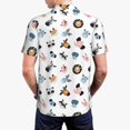 thumbnail image 5 of Vsdgher Cartoon Animals Print Men's Short Sleeve Stretch Polo Shirt, Moisture-Wicking Performance Polo Shirt, 5 of 8