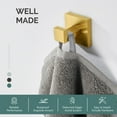 thumbnail image 4 of Angle Simple Towel Hook for Bathroom, SUS 304 Stainless Steel Shower Bath Towel Robe Hanger, Wall Coat Hook, Polished Chrome, 4 of 9