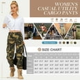thumbnail image 5 of POENTAB Cargo Pants for Women Cotton Work Pants Hiking Trousers with 8 Pockets(No Belt), 5 of 6