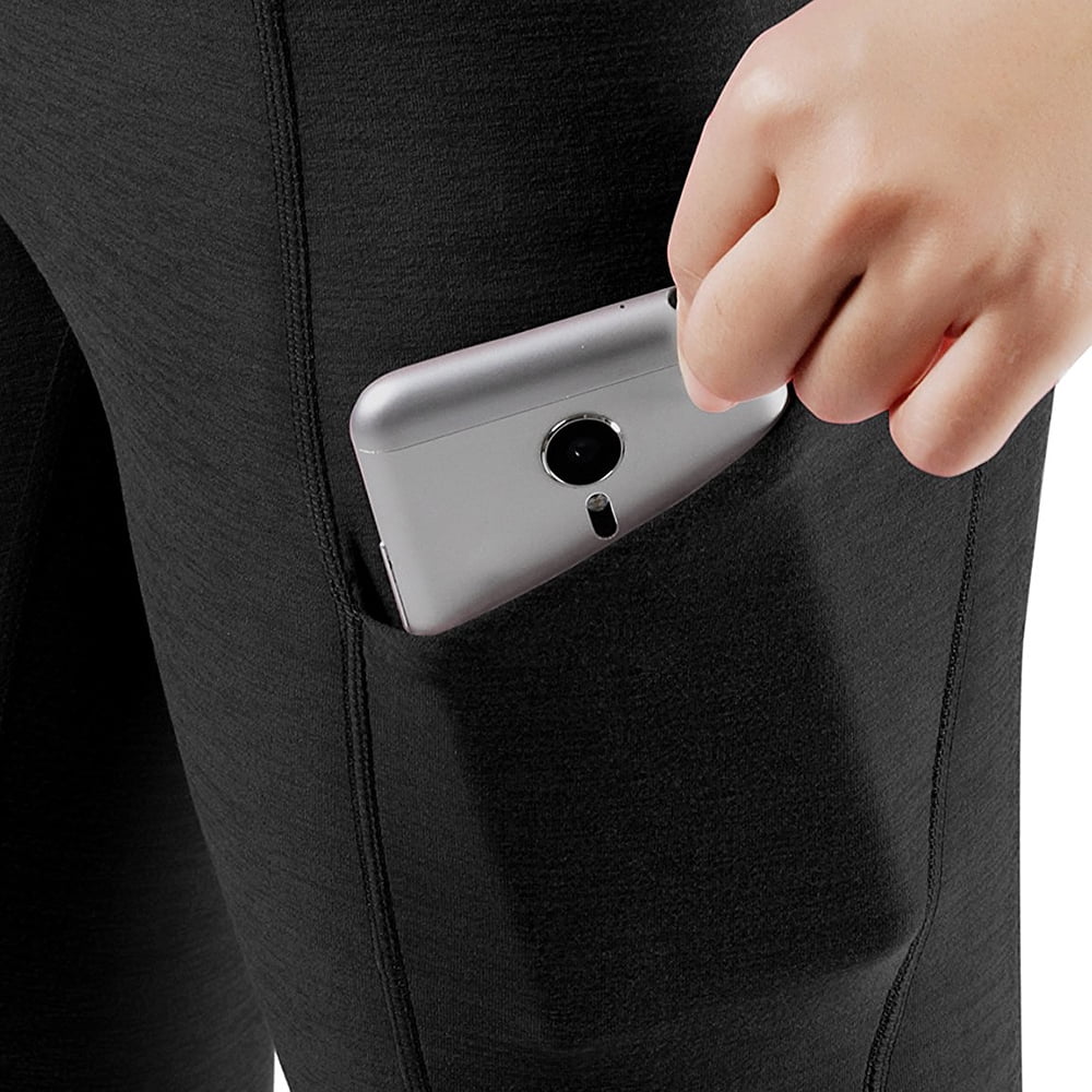 Leggings Women High Waist Yoga Pants with Phone Pocket Tummy Control Wrokout Running Tight 4 Way