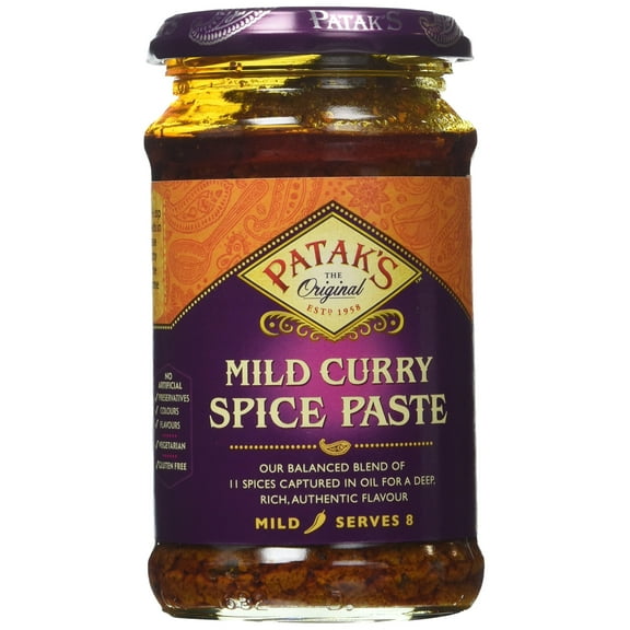 (Pack of 6) Patak's Mild Curry Paste 10 Oz