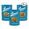 Loma Linda TUNO Sesame Ginger, Lemon Pepper, & Thai Sweet Ginger Fishless Tuna - Non-GMO (3 oz.) (Pack of 3)