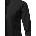 thumbnail image 4 of FashionOutfit Women's Casual Cropped Fitted Blazer With Open Front Closure And Scalloped Detail, 4 of 4