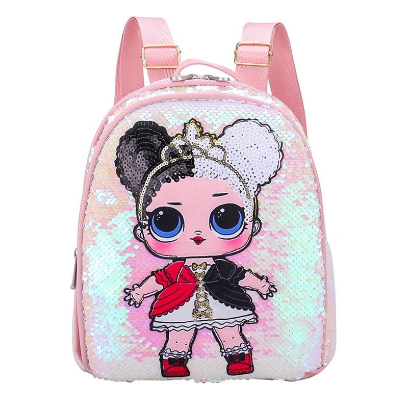 Fashion Sequin Backpack, Little Doll Paillette Glitter