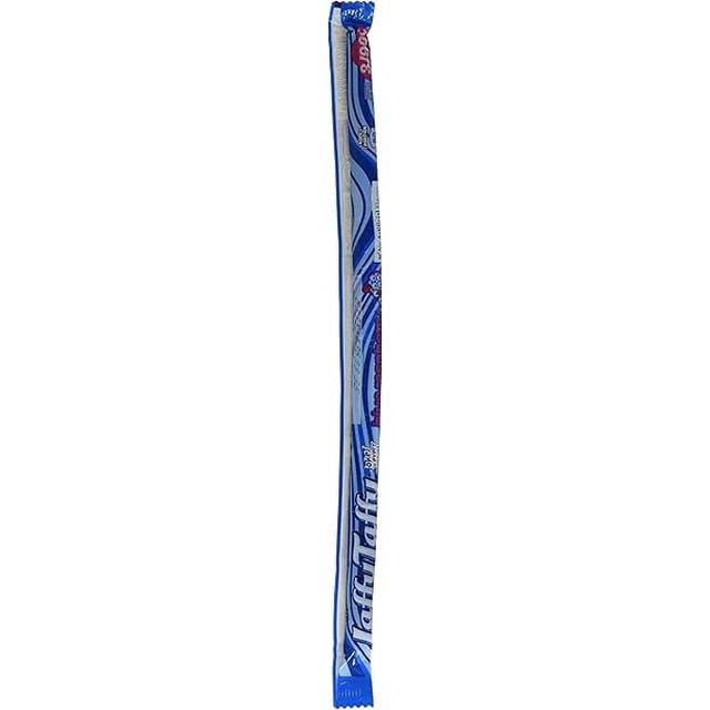 Laffy Taffy Blue Raspberry Rope Candy 0.81 oz 24 Pack – Chewy Blue Raspberry Flavored Taffy Ropes Bulk Box PACK 1