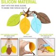 thumbnail image 3 of Leaf Style Door Stoppers Set - Silicone Rubber Stoppers Colorful Door Stopper Wedge Finger Protector Cute Door Stoppers With Holders Silicone Window/d, 3 of 5