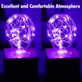 thumbnail image 3 of Bombilla decorativa HOWORR LED púrpura de 2 W E26, paquete de 4, 3 of 6