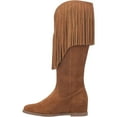 thumbnail image 3 of Dingo Womens Hassie Fringe Round Toe Pull On  Tall Boots, 3 of 7