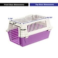 thumbnail image 2 of Ferplast ATLAS Two Door Top Load Plastic Kennel Carrier, For Small Cat or Dog, Purple 22 inch, 2 of 5