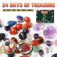 thumbnail image 1 of 24 Days Christmas Advent Calendar Countdown Stone Blind Box Xmas Gifts, 1 of 3