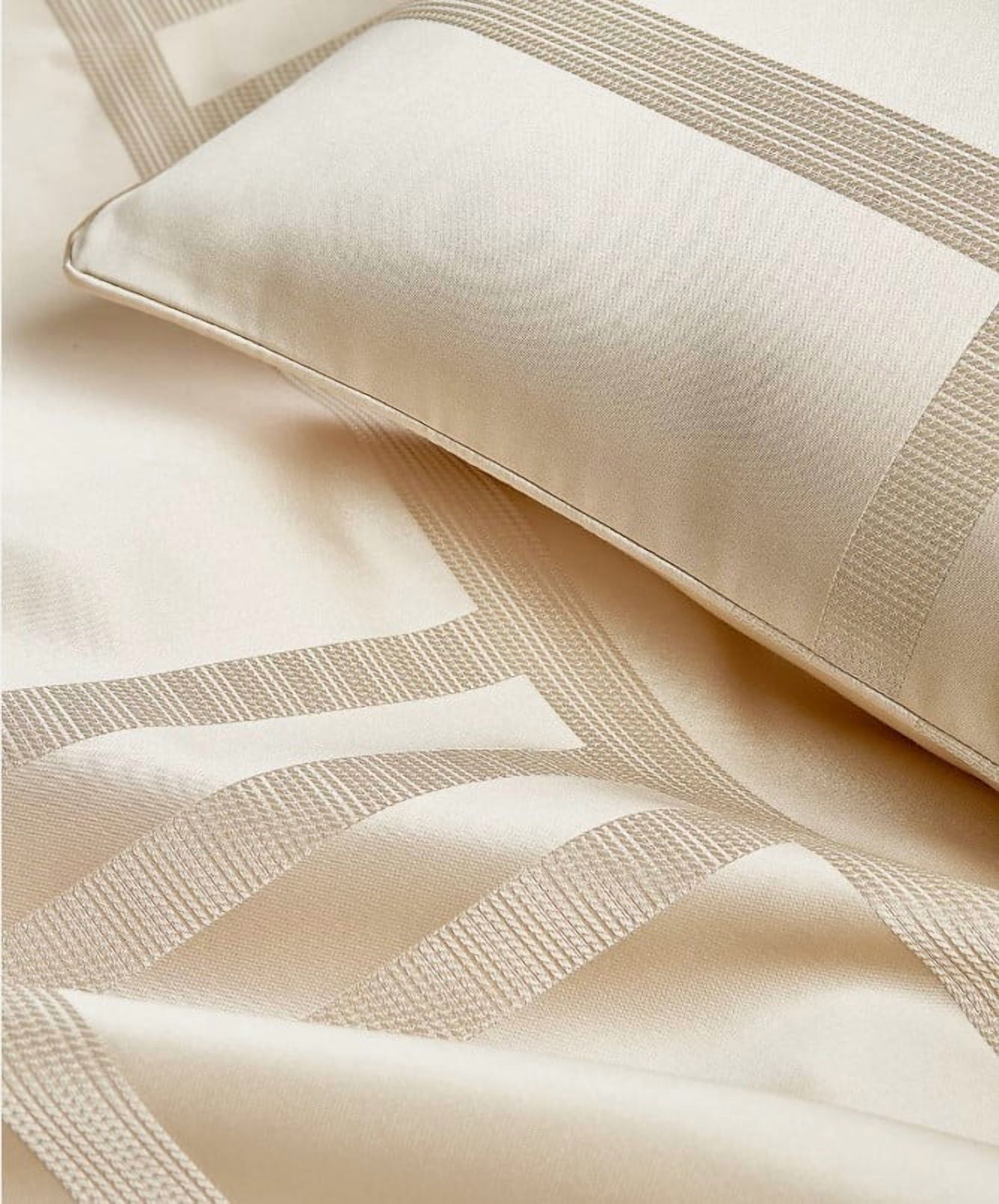 Hotel Collection Structure 3-Pc. Duvet Cover Set, Full/Queen-Gold
