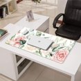 thumbnail image 3 of Pink and White Roses Mousepad Gaming Pad Mouse Waterproof No Slip for Office Home Work Gaming Desktop Tables Mousepads Rubber Base Mousepad with Stitched Edges 35.4x15.7inches, 3 of 7