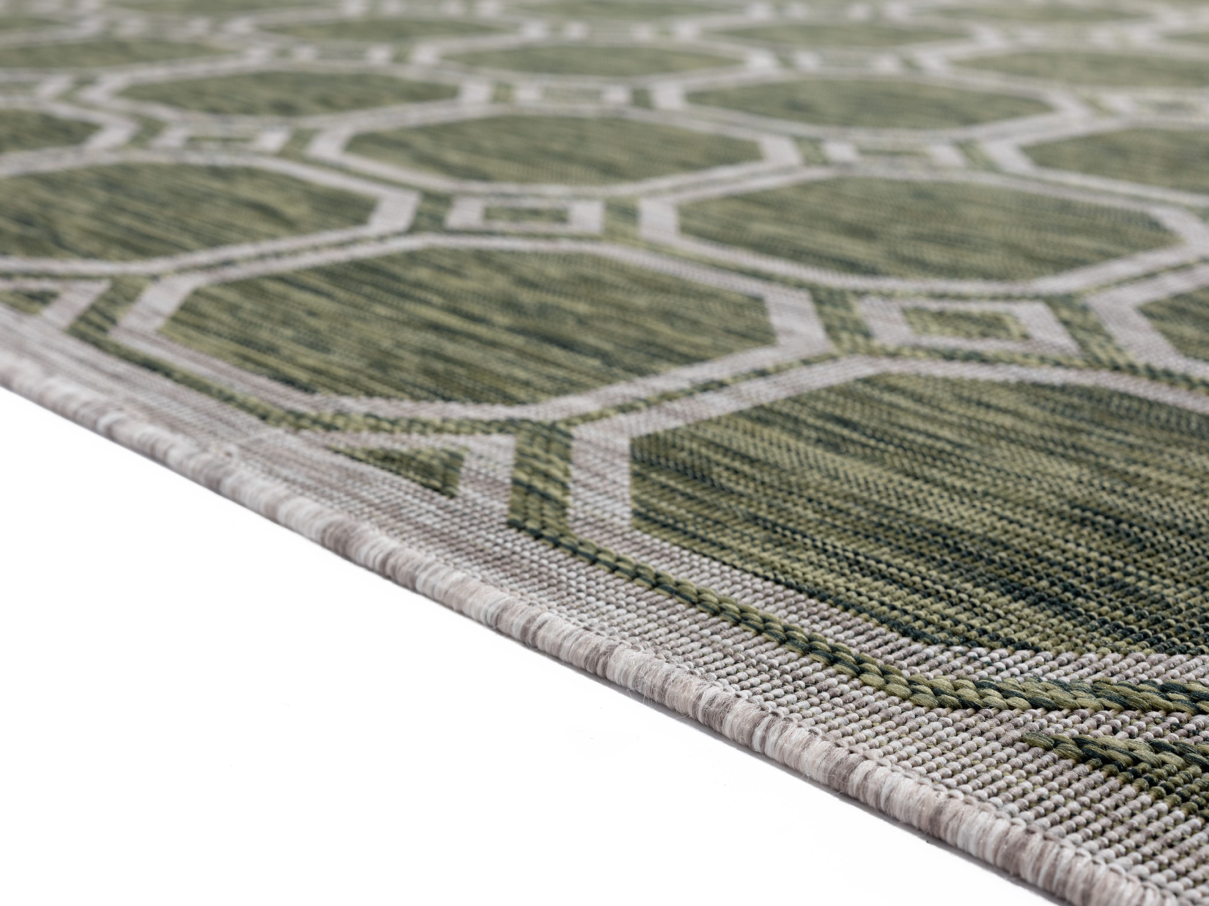 United Weavers Mali Madina Contemporary Geometric Area Rug, Green, 5'3" x 7'6"