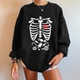thumbnail image 2 of Moda mujer estampado cuello redondo pulóver Tops manga larga cómoda blusa sudadera Fridja  czfsfas5785, 2 of 6