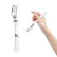 thumbnail image 2 of Piwvid Foldable Stainless Steel Spoon and Fork Set, Portable Utensils for Travel, Camping, Picnics, and Outdoor Activities, Fits in Lunchboxes and Insulated Containers, 2 of 8