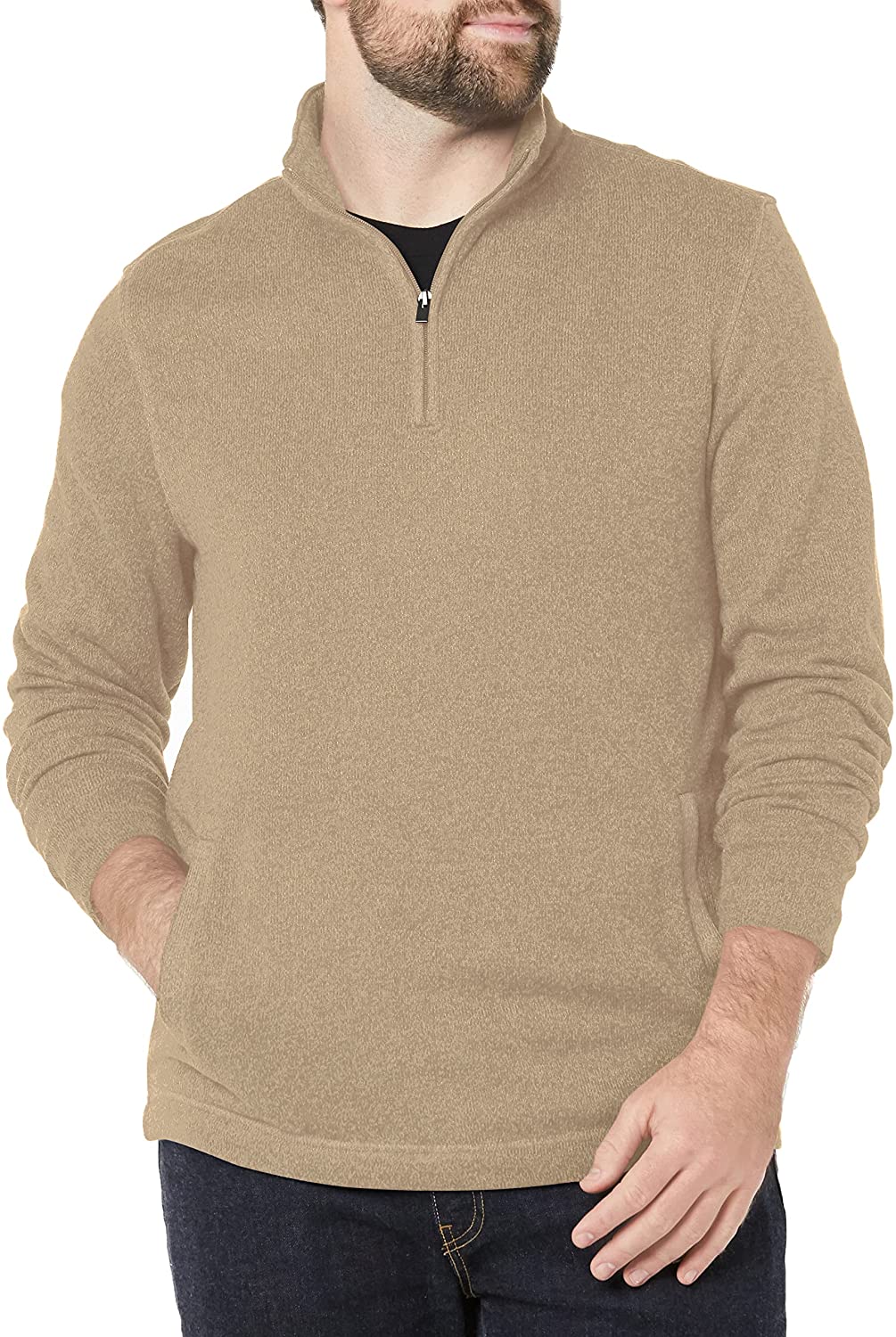 Zip Soft Sweater Fleece Large Crockery 