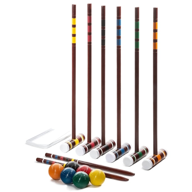 Set de croquet Franklin Sports Intermediate para 6 jugadores con soporte