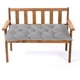 thumbnail image 4 of Gray Swing Bench Cushion, 100x50cm, Indoor/Outdoor Lounger Furniture Patio, 4 of 6