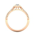 thumbnail image 4 of Certified 1/2 Carat TW Diamond Infinity Engagement Ring in 10k Rose Gold (G-H, I1), 4 of 5