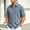 Blue, variant on Mens Plaid Shirt Short Sleeve Button Down Cotton Blend Dress Shirt Loose Wrinkle Free Casual Business Summer Gingham Shirts with Chest Pocket Size 3XL Coffee
