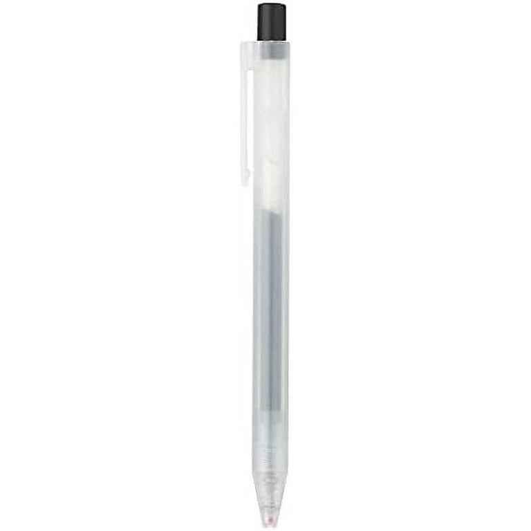 Muji Smooth Gel Ink Ballpoint Pen Knock Type 10-Pieces Set, 0.5 mm