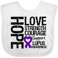 thumbnail image 3 of Inktastic Lupus Hope Love Strength 2 Boys or Girls Baby Bib, 3 of 4