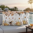 thumbnail image 4 of Fall Grey Orange Outdoor Waterproof Pillow Covers, Thanksgiving Pumpkins Brown Maple Leaf Decorative Rectangle Throw Pillowcase Sofa Cushion Sham for Patio/Couch/Chair, 20"x12" 2 Pack, 4 of 8
