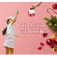 thumbnail image 4 of Christmas Boxes Treat Boxes Cookie Boxes Gift boxes Kraft Bakery Boxes Candy Goody Bags for Christmas Party Supplies Red House 36PCS, 4 of 8