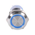 thumbnail image 1 of WALFRONT 19mm 12V LED Waterproof Stainless Self-locking Latching Push Button Switch, Button Switch,Self-locking Switch, 1 of 6