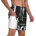 thumbnail image 2 of Sigee I Need More Space Print Mens Swim Trunks with Compression Liner Quick Dry Swim Stretch Beach Shorts with Pockets,S-3XL, 2 of 7