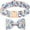 Blue C, variant on JGJJUGN Valentine's Day Dog Collar with Flower, Rose Petal Puppy Collar, Soft Cotton Adjustable Collar for Small Medium Large Dogs, Floral Bow Tie Design, Eco-Friendly Metal Buckle