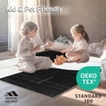 thumbnail image 4 of ODIKA 8'x10' Machine Washable Non-Slip Area Rug, Partial Abstract Line Composition with Intersecting Arc Segments High Traffic Rug, Black, 185987, 4 of 7