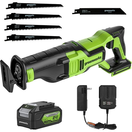 

JSTCL 24V Reciprocating Saw Brushless Cordlesswith 4Ah Battery2A Charger