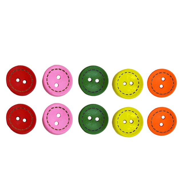 Qarigey Botones de mixtos, agujeros, sujetadores para álbumes de recortes, botones artesanales para coser ropa, juego de 15/20x25mm, 20mm/50 Type3 NO3 Qarigey AP010801-05