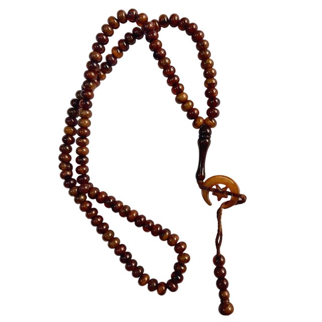 Qarigey Accesorios de de Ramadán, cadena de mano de 43cm de longitud, pulseras elásticas de moda, decoración de joyería para mujer, marrón Type3 NO3 Qarigey AP006392-02