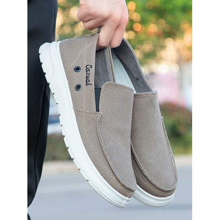 

Crocowalk Men s Loafers Slip on Sneakers Casual Canvas Shoes Comfort Walking Sneakers