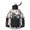 Fireman and Flame White Pattern, variant on Fireman and Flame White Pattern 74oz Half Gallon Water Bottle with Sleeve, Gym Hydration Bottle with Strap & Storage Pocket, Straw Flip Lid Gifts for Birthday Christmas Thanksgiving