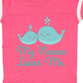 thumbnail image 4 of Inktastic Nanna Loves Me Grandchild Whale Boys or Girls Baby Bodysuit, 4 of 5