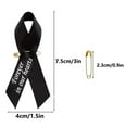 thumbnail image 3 of Clearance! Memorial Ribbon In forever In Our Hearts Ribbons Remembrance Service Office&Craft&Stationery,Black, 3 of 6