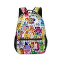 thumbnail image 4 of 3Pcs/set Backpack for Boys Girls Number Blocks School Backpack Teenager Student Rucksack Kids Pattern Kids School Bag Pack, 4 of 7