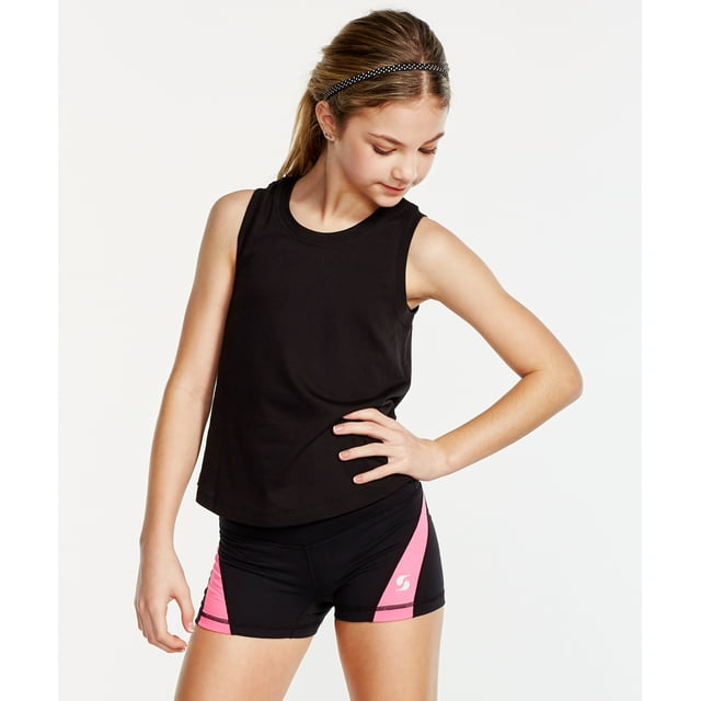 Soffe Short de Danse à Blocs de Couleur pour Filles - 1180G