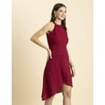 thumbnail image 3 of Moomaya Womens Printed Vacation Dress, Knee Length Side Slit Midi Dress, 3 of 8