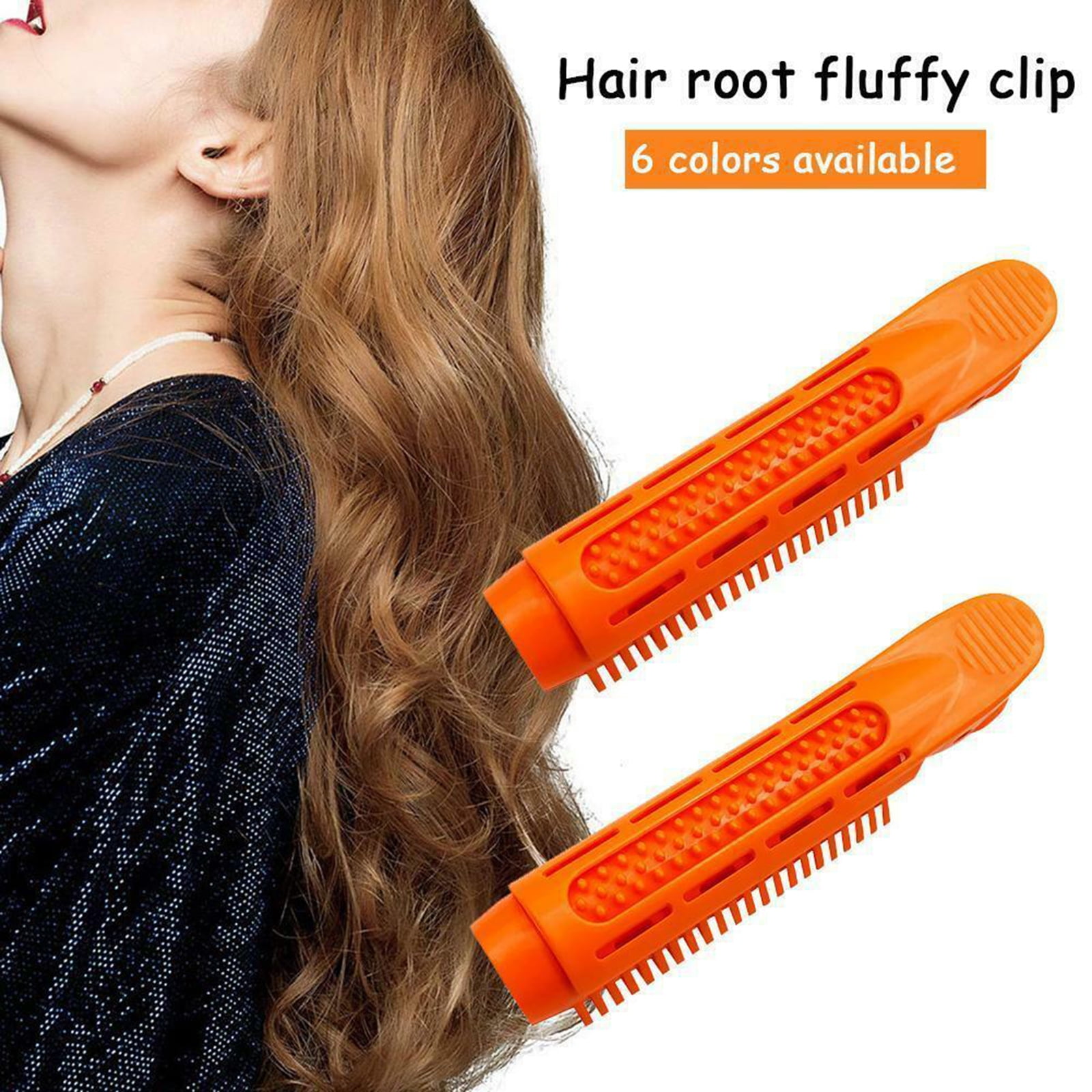 Yeacher 6 Pcs Styling Curling Clip Self Grip Root Fluffy Hair Curler Clip Perm Stick Styling Curly Roller for Hair Styling