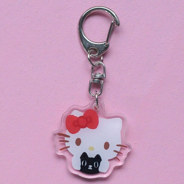 LLavero de músculo Sanrio divertido, Anime, Hello Kitty, Kawaii, niñas, Fitness, Macho, My Melody, mochila, pareja, colgante, juguete, regalo