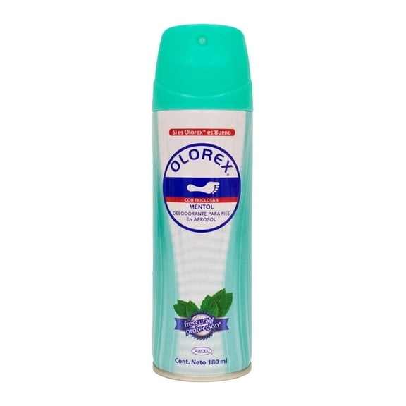 Desodorante para pies Olorex con triclosán mentol 180 ml