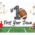 thumbnail image 4 of Football Theme Party Decoration First Year Down Banner Trophy Design Celebration Helmet for Birthday Party Kids Event Decoration, 4 of 7