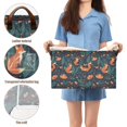 thumbnail image 5 of Yayeee Foldable Storage Basket for Shelves Waterproof Cloth Bins with Handles, Whimsical Foxes Pattern, 5 of 7