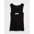 thumbnail image 4 of Camiseta sin mangas GAP para mujer, acanalada, con corazones, talla XL, 4 of 4