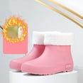 thumbnail image 5 of Taylonsss Women's Short Rain Boots with Removable Insulated Covers Waterproof Anti-Slip Outdoor Boots for Fall and Winter Comfortable Height-Increasing Chunkys Heel Design, 5 of 8