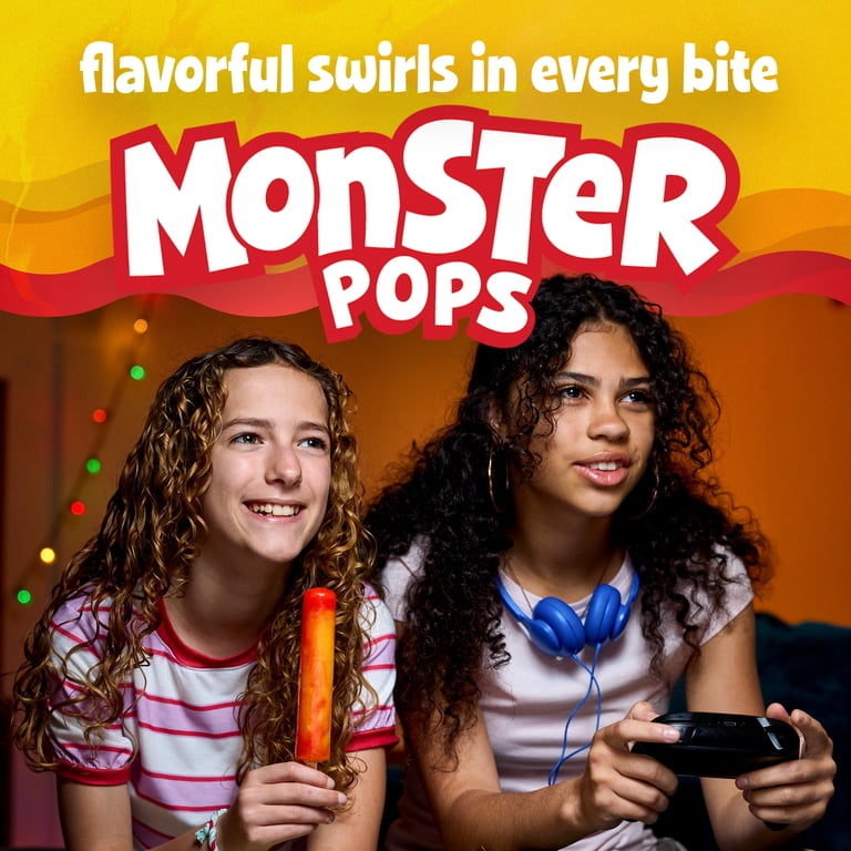 Budget Saver Monster Pops, Sugar Free Cherry Pineapple, 10 Count